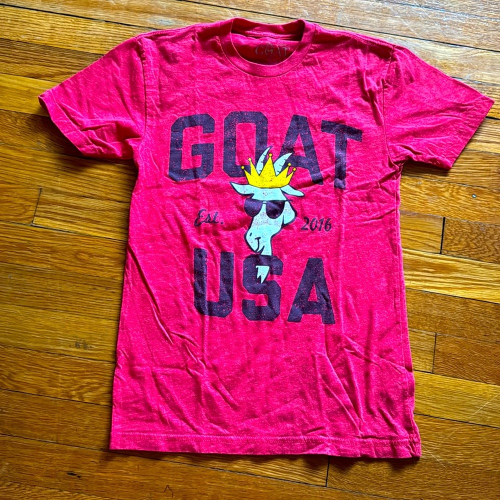 GOAT USA Red Short Sleeve Tee